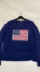 ポロ ラルフローレン 星条旗 ネイビー スウェット