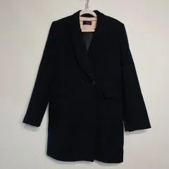 ネイビー ダブル ボタン コート 85 90 サイズ 冬 511179