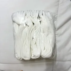 新品 白 ミドル丈靴下 白靴下 8足