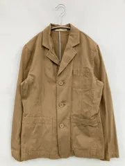 OLIVE des OLIVE オリーブデオリーブ テーラードジャケット M ベージュ コットン 無地 ミドル丈 フードなし シングル