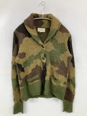 DENIM & SUPPLY RALPH LAUREN デニムアンドサプライラルフローレン カーディガン/ボレロ S カーキ ウール・ニット カモフラージュ柄 ミドル丈 長袖