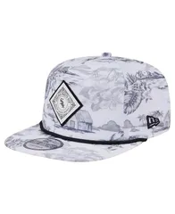 ニューエラ メンズ アクセサリー 帽子 プリント New Era Mens White Chicago White Sox Printed Island Golfer Snapback Hat White ホワイト