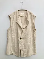 DRESKIP ドレスキップ ベスト L ベージュ 無地