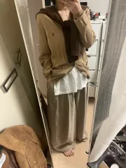 ポロラルフローレン ベージュ カーディガン L