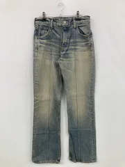 MOUSSY マウジー デニムパンツ 26 ブルー 無地 フルレングス スタンダード ストレート レギュラー ヴィンテージ