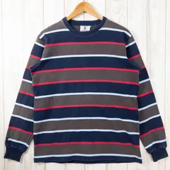 ✉️Men's L ネイビー系 Barbarian ( バーバリアン ) ラグビーシャツ ラガーシャツ クルーネック カナダ製 コットン ウェア トップス インナー シャツ ロングスリーブシャツ z00050142  ロングスリーブシャツ イ