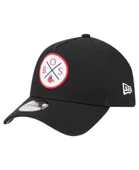 ニューエラ メンズ アクセサリー 帽子 New Era Mens Black Boston Red Sox 9FORTY AFrame Adjustable Hat Black ブラック