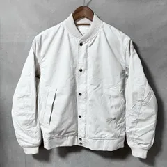 nanamica ナナミカ OOAL SPLASH GROUND BOMBER JACKET 高密度 コットン スナップボタン ボンバー ジャケット ブルゾン size.XS アイボリー