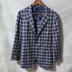 ジェイプレス テーラードジャケット Air Linen リネン チェック柄