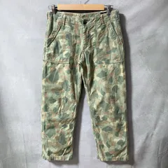 orSlow オアスロウ コットン 総柄 カモフラージュ ミリタリー ベイカー パンツ size.2 (M) グリーン 迷彩 Made in JAPANのサムネイル