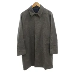 ポールスミス PAUL SMITH 24AW ツイルビーバー ステンカラーコート ウール カシミヤ混 ロング M グレー /FFのサムネイル