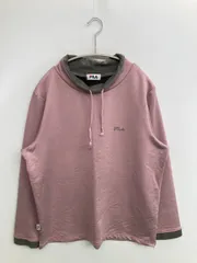 FILA フィラ スウェット L ピンク 無地 ワンポイント ブランドロゴ 長袖