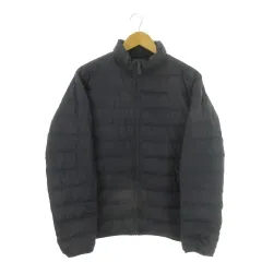 ユニクロ UNIQLO ULTRA LIGHT DOWN ダウンジャケット XL 紺 ネイビー スタンドカラー ポケッタブル /AO5 ■ECD001