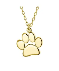 ブリング レディース アクセサリー ネックレス・チョーカー・ペンダントトップリント レース Bling Jewelry Dainty Dog Cat Pet Paw Print Pendant Necklace Animal Jewelry Sterlingo