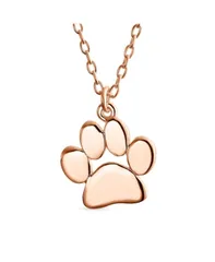 ブリング レディース アクセサリー ネックレス・チョーカー・ペンダントトップリント レース Bling Jewelry Dainty Dog Cat Pet Paw Print Pendant Necklace Animal Jewelry Sterling