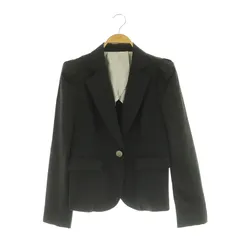 ロイスクレヨン Lois CRAYON テーラードジャケット 1B 背抜き ストレッチ M ブラック /MY ■OS