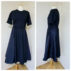 モンクレール 正規品 ロング ワンピース / XS オーバーサイズ / ほぼ新品