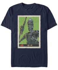 피프스 선 남성 탑스 티셔츠 Fifth Sun Star Wars Mens Mandalorian Retro IG11 Poster Tshirt Navy 네이비