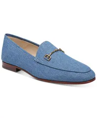 サムエデルマン レディース シューズ パンプス ローファー Sam Edelman Womens Loraine Bit Loafers Washed Indigo Denim インディゴ