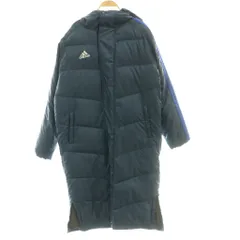 アディダス adidas SHADOW ロングダウンコート ベンチ S 紺 ネイビー /SS ■OS ■ECD002