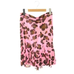 ブルマリン Blumarine フレアスカート 総柄 シルク I40 ピンク ブラウン /ES ■ECE003のサムネイル