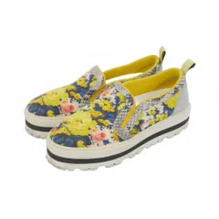 エムエスジーエム MSGM フラワープリント スリッポン スニーカー 花柄 37 イエロー 黄色のサムネイル