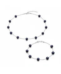 ブリング レディース アクセサリー ネックレス・チョーカー・ペンダントトップ レース Bling Jewelry Tin Cup Freshwater Cultured Pearl Necklaceのサムネイル