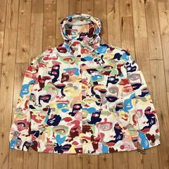 ★新品★ KIDSUPER × BAPE Multi Camo ジップ パーカー ジャケット Lサイズ a bathing ape zip hoodie jacket エイプ ベイプ 迷彩 wsa1
