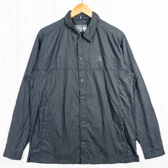 ✉️Men's L ブラック系 Mountain Hardwear ( マウンテンハードウェア ) コアエアシェルシャツ ジャケット ナイロン ウェア トップス インナー シャツ ロングスリーブシャツ 化繊 z00052603  化繊 ロング