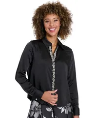 ミューズ レディース トップス シャツ 長袖 Muse Womens LongSleeve Top Black ブラックのサムネイル