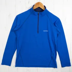 ✉️Women's M ブルー系 Montbell ( モンベル ) ウイックロン ジップ シャツ WIC. Zip Shirt ポリエステル ウェア トップス インナー シャツ ロングスリーブシャツ 化繊 z00052700  化繊 ロングス
