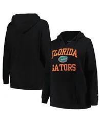 チャンピオン レディース アウター パーカー・スウェット プラスサイズ Champion Womens Black Florida Gators Plusize Heart Soul Notch Neck Pullover Top Black ブラック
