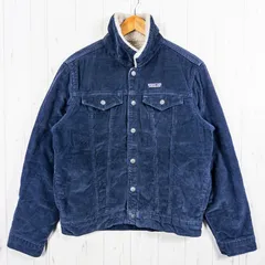📦️Men's S ネイビー系 Patagonia ( パタゴニア ) パイル ラインド トラッカー ジャケット Pile Lined Trucker Jacket NENA 生産終了モデル 入手困難 コーデュロイ コットン ウェア トップス