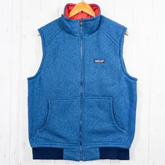 📦️Men's M ネイビー系 2014 Patagonia ( パタゴニア ) インサレーテッド ベター セーター ベスト Insulated Better Sweater Vest GLSB 生産終了モデル 入手困難 ニット調フリース ポ
