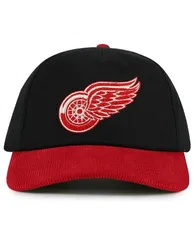アメリカンニードル メンズ アクセサリー 帽子 American Needle Mens BlackRed Detroit Red Wings Burnett Adjustable Hat Black Red ブラック