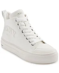 ダナ キャラン ニューヨーク レディース シューズ スニーカー レース DKNY Womens Yaser LaceUp Mid Top Sneakers Bright White ホワイトのサムネイル