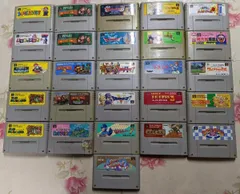 【中古ソフト】スーパーファミコンソフト まとめて26本/スーパーマリオワールド/ドンキーコング/ドラゴンクエスト/ストリートファイター2/星のカービィスーパーデラックス 他【動作未確認】／スーパーファミコン