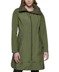 コールハーン レディース アウター ジャケット・ブルゾン Cole Haan Signature Womens 36 Travel Packable Rain Jacket Olive オリーブのサムネイル