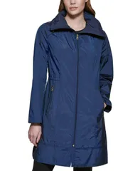 コールハーン レディース アウター ジャケット・ブルゾン Cole Haan Signature Womens 36 Travel Packable Rain Jacket Indigo インディゴ