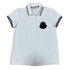 MONCLER Slim Fit 半袖ポロシャツ ロゴワッペン Sサイズ - メルカリ