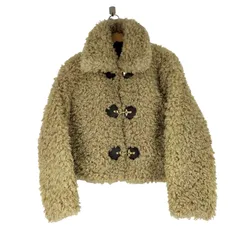 ザラ ZARA トグルボタン フェイクファージャケット レディース import：M 