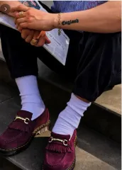 DR. MARTENS パープル スナッフル エイドリアン ローファー Uk10 出品