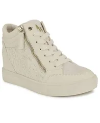 ナインウェスト レディース シューズ スニーカー Nine West Womens Tons High Top Hidden Wedge Sneakers Ivory Lace アイボリーのサムネイル