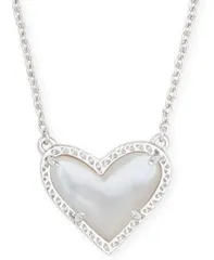 ケンドラスコット レディース アクセサリー ネックレス・チョーカー・ペンダントトップ レース Kendra Scott 14K Gold Plated and Genuine Stone Ari Heart Pendant Necklace Ivory Mot
