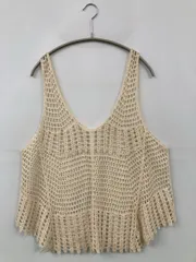 ベスト アイボリー 無地