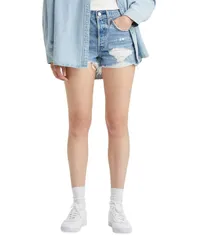 リーバイス レディース ボトムス ハーフパンツ・ショーツ ショートパンツ コットン デニム Levis Womens 501 Button Fly Cotton HighRise Denim Shorts Quiet Riot デニム