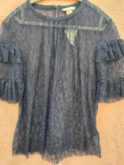 H&M シースルー ブラウス 40