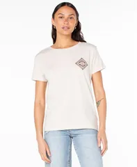 ロキシー レディース トップス シャツ クルーネック 半袖 Roxy Womens Nouveau Hibiscus Boyfriend Crew Neck ShortSleeve TShirt Paのサムネイル