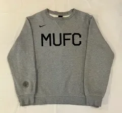 ヴィンテージ NIKE マンチェスター・ユナイテッドFC ビックロゴ スウェット グレー