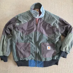 Carhartt カーハート 希少 パッチワーク アウター ブルゾン ワークウェア ジャケット
